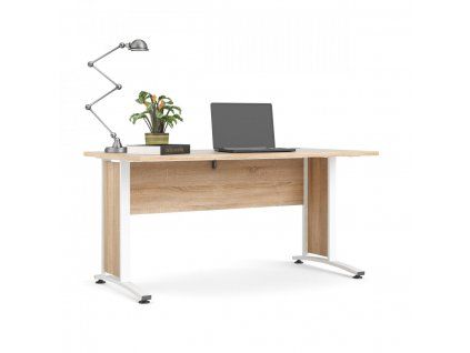 Psací stůl Office 80400/71 dub sonoma/bílá