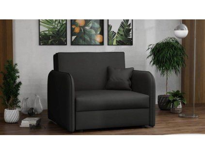 Rozkládací křeslo Vivian Loft I Mono černá