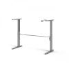 Výškově nastavitelný psací stůl Office 80400/382 bílá/silver grey