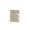 Skříňka Office 80400/158 bílá/dub sonoma
