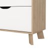 Komoda Iker 711 jackson hickory/bílá