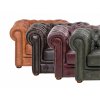 Sedací souprava Chesterfield Classic 3+1+1 kůže zelená