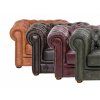Sedací souprava Chesterfield Classic 3+2+1 kůže bordó