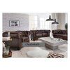 Sedací souprava Chesterfield Lord 3+1+1 kůže hnědá