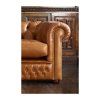 Sedací souprava Chesterfield Lord 3+1+1 kůže koňak