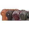 Sedací souprava Chesterfield Lord 3+2+1 kůže zelená