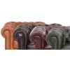Sedací souprava Chesterfield Lord 3+2+1 kůže koňak