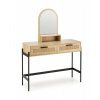 CARMEN toaletní stolek přírodní/černý