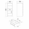 Komoda Simplicity 233 černý MAT