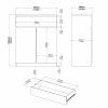 Komoda Simplicity 234 bílý lesk