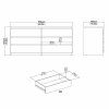 Komoda Simplicity 232 beton/bílý lesk